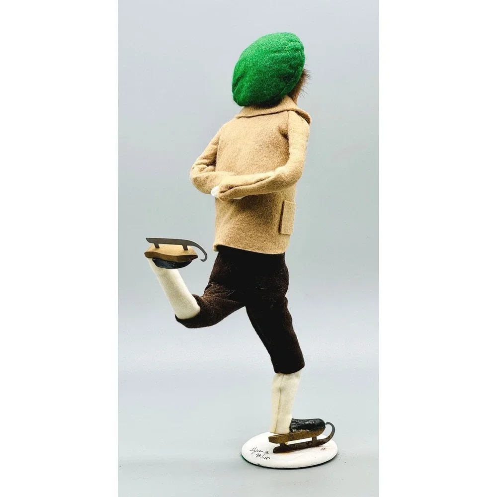 Byers Choice The Skaters Man Ice Skater 1991 Signed Limited 98/100 READ